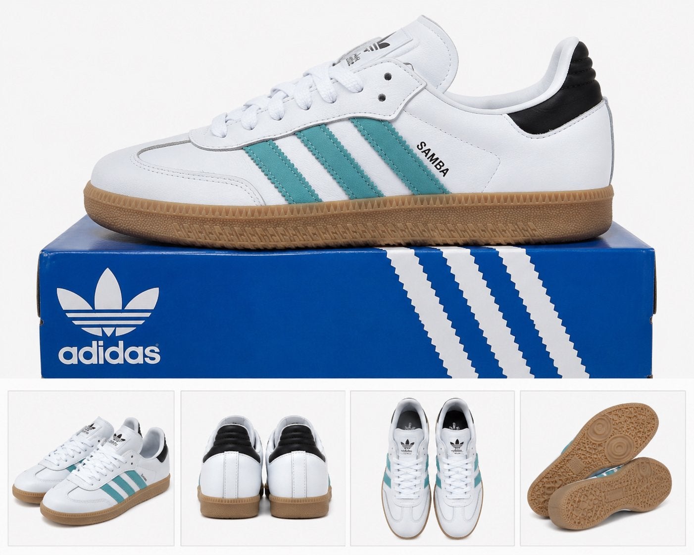 Adidas Samba sneakers – wit met gumzool – maat 44 / US 10,9½, Kleding | Heren, Schoenen, Ophalen, Zo goed als nieuw, Wit, Sneakers