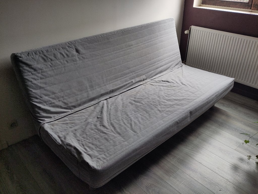 Large canapé convertible confortable (lit), Maison & Meubles, Canapés | Salons, 75 à 100 cm, Moins de 150 cm, Banc droit, Enlèvement