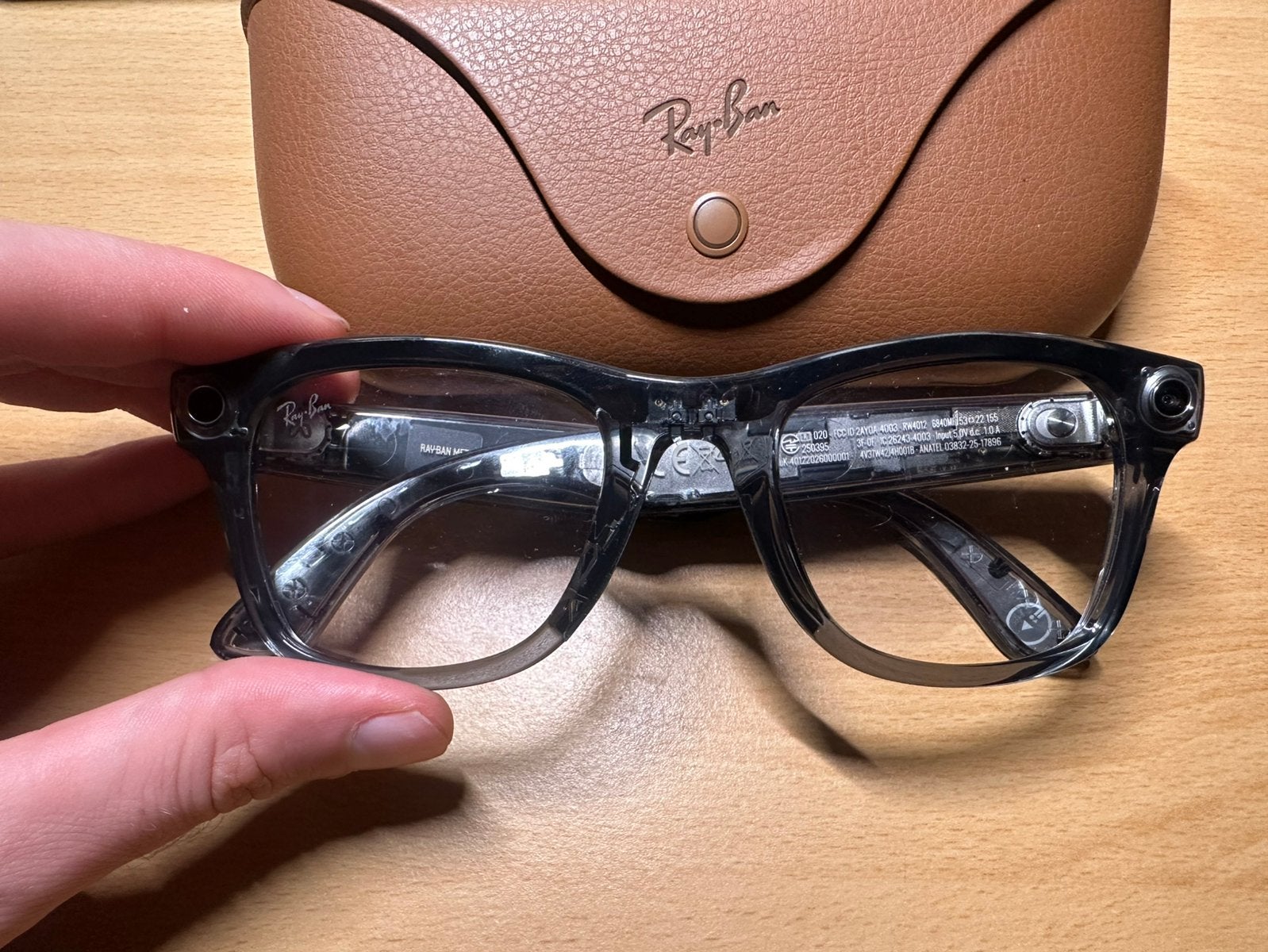 RayBan Meta Wayfarer Gen 2, Enlèvement, Comme neuf, Gris
