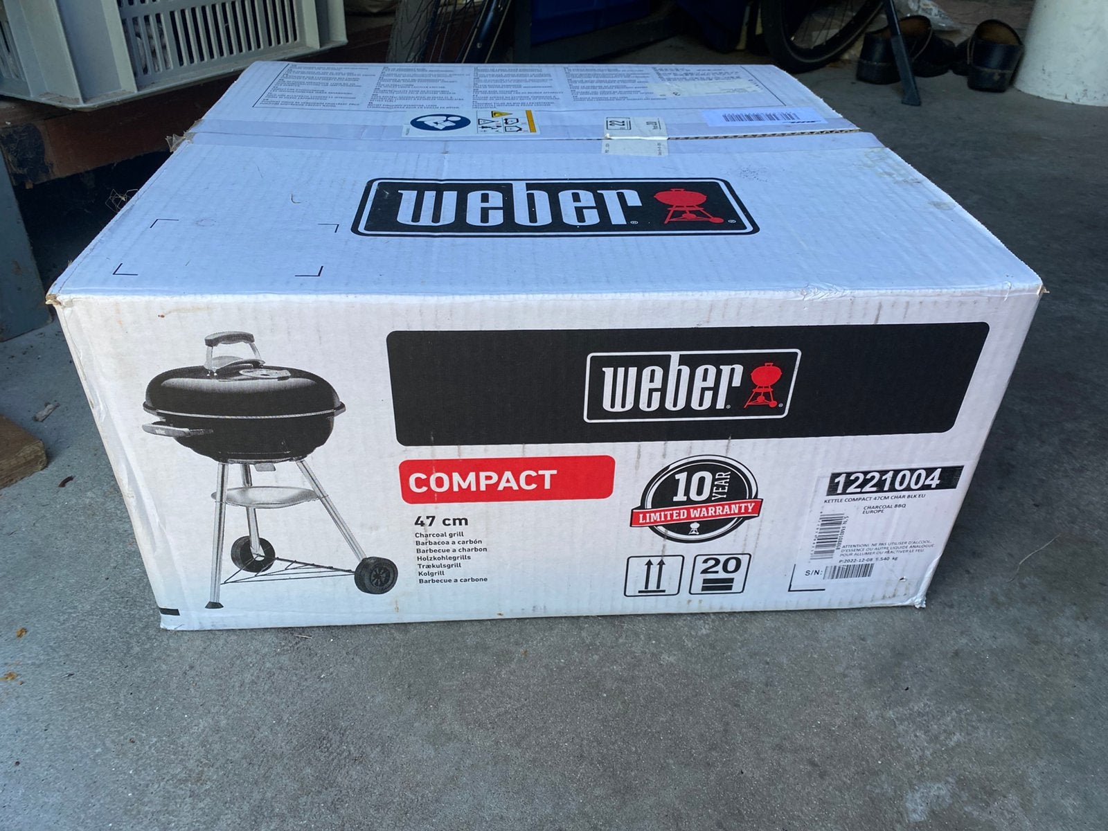 Weber Compact Kettle Houtskoolbarbecue 47 cm, Ophalen of Verzenden, Nieuw