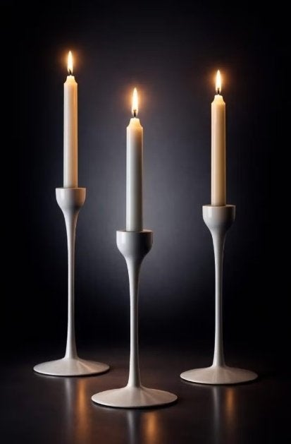 3 glazen kaarsenhouders van IKEA Blomster uit de jaren 90., Ophalen, Glas
