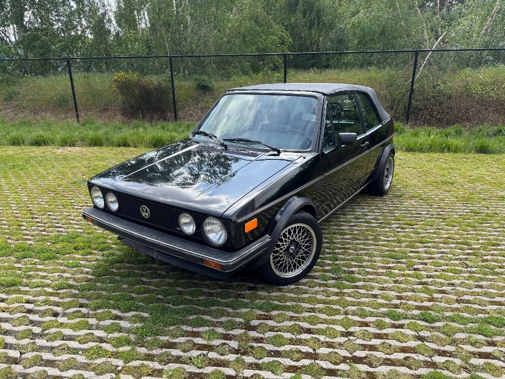 Golf 1 Cabrio / Oldtimer / 1986, Autos, Cuir, Achat, Cabriolet, Noir