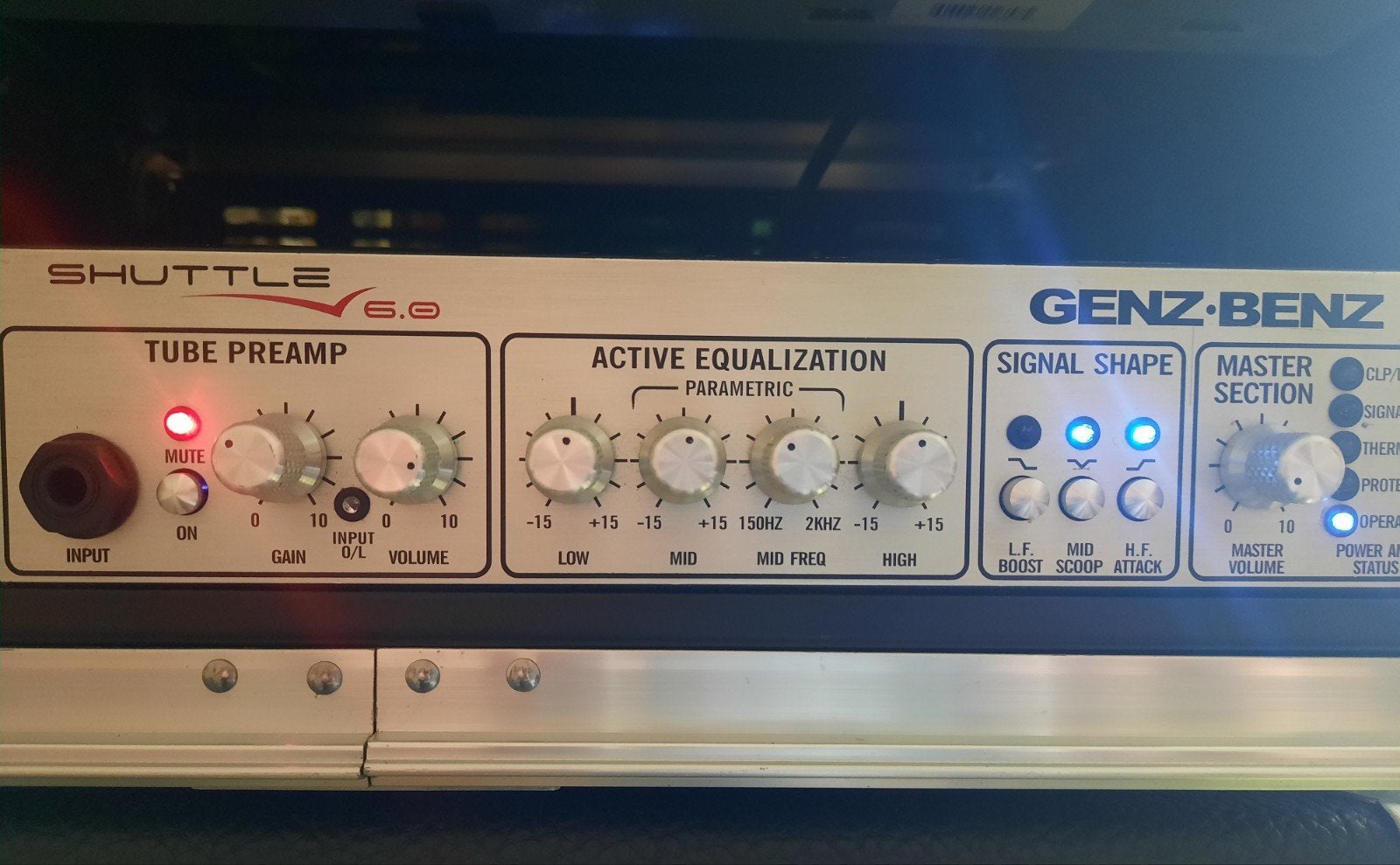 vends tête genz benz usa en rack complet, Musique & Instruments, Enlèvement, Utilisé, Guitare basse, 100 watts ou plus