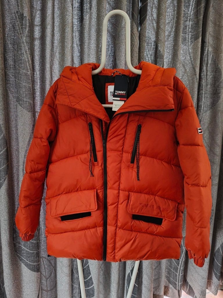 Tommy Jeans puffer jack winterjas orange spice maat XS nieuw, Nieuw, Oranje, Ophalen of Verzenden, Tommy Jeans