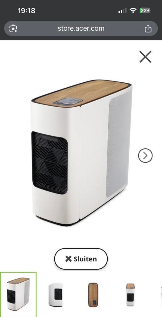 Acer ConceptD workstation, Computers en Software, Desktop Pc's, Ophalen, Gebruikt, 16 GB, SSD