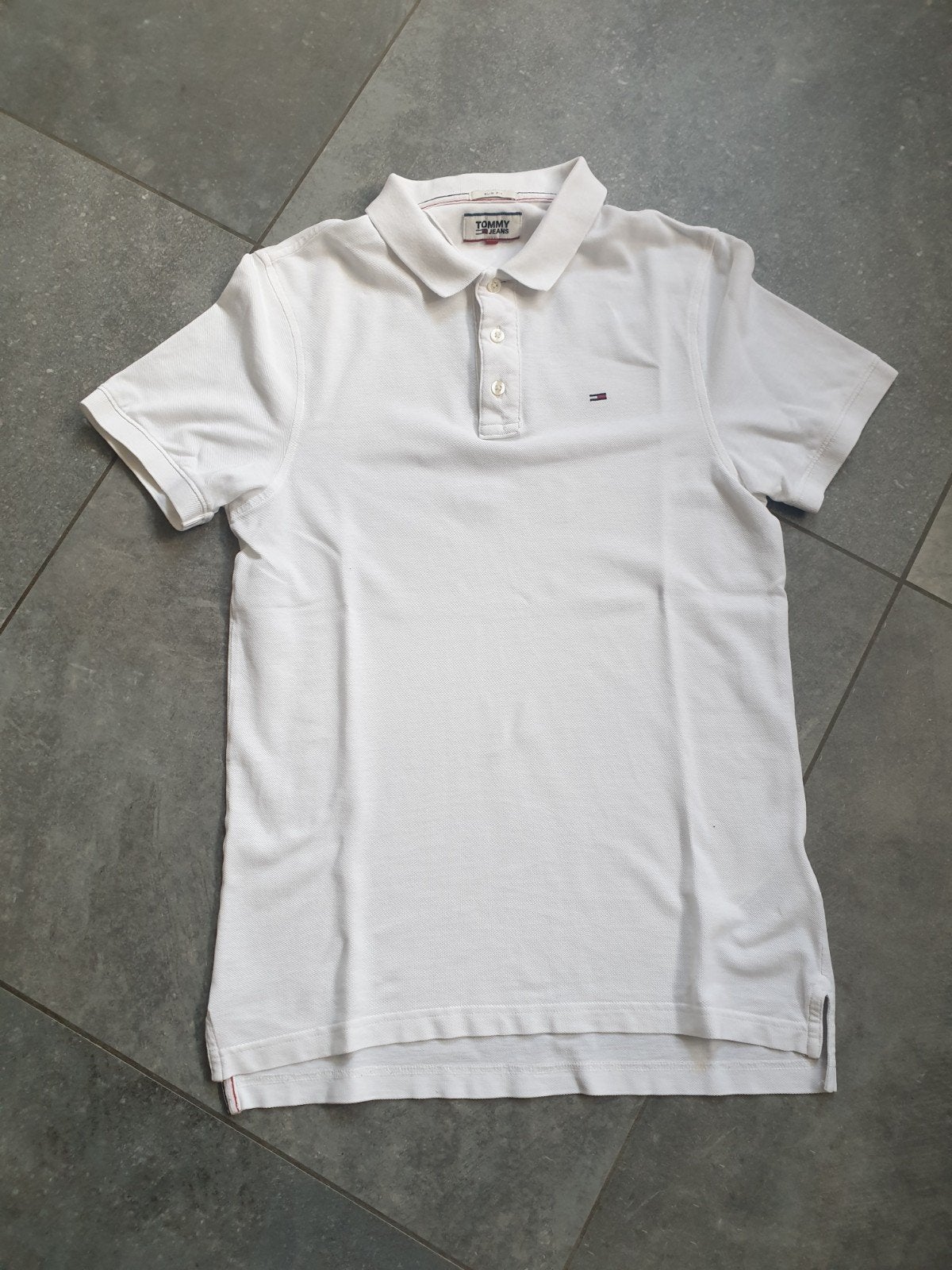 witte polo Tommy Hilfiger, Wit, Ophalen of Verzenden, Zo goed als nieuw, Tommy hilfiger