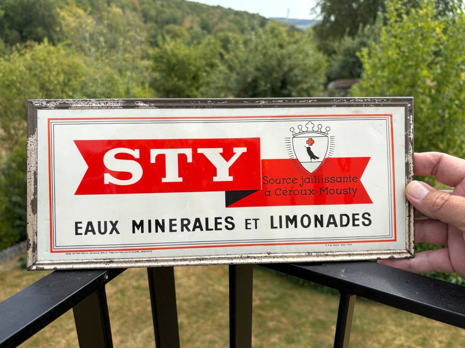 Reclamebord STY, Ophalen of Verzenden, Reclamebord