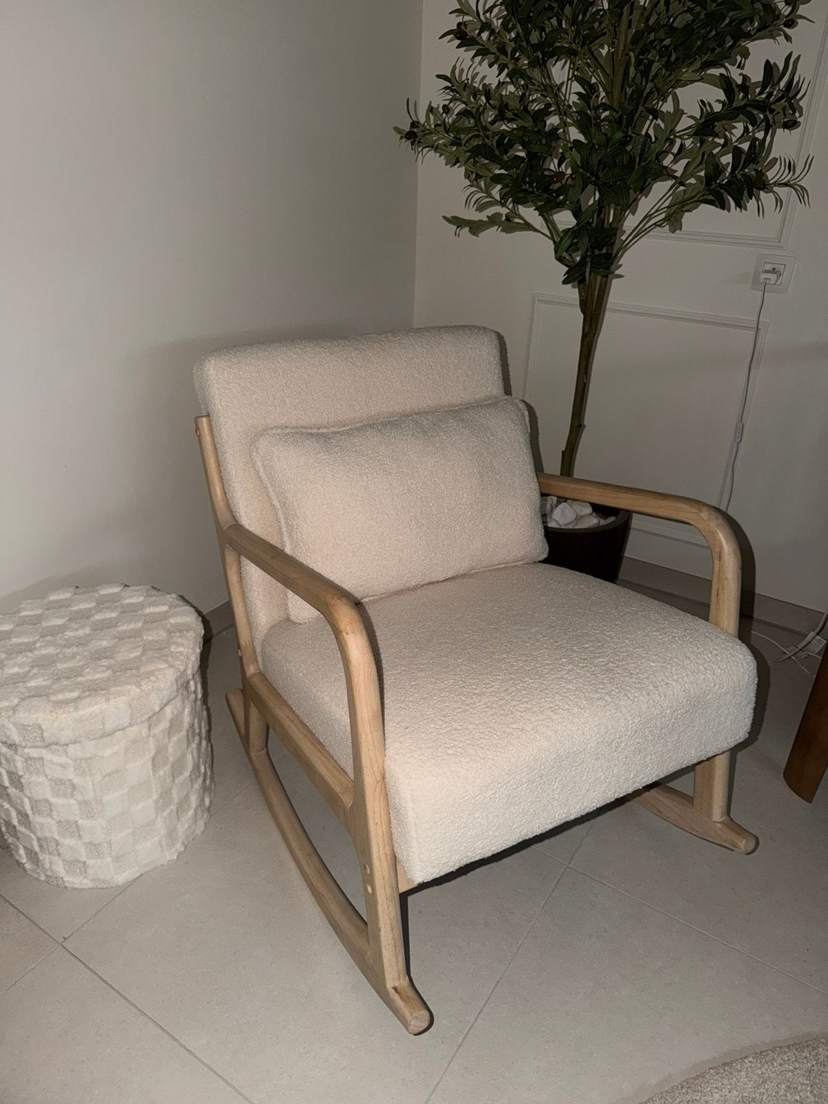 Beige schommelstoel, Enlèvement, Comme neuf