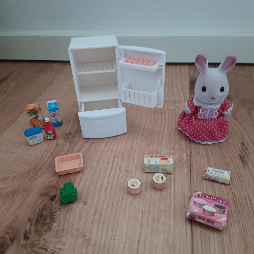 Sylvanian- le réfrigérateur (5021), Enlèvement, Utilisé, Accessoires