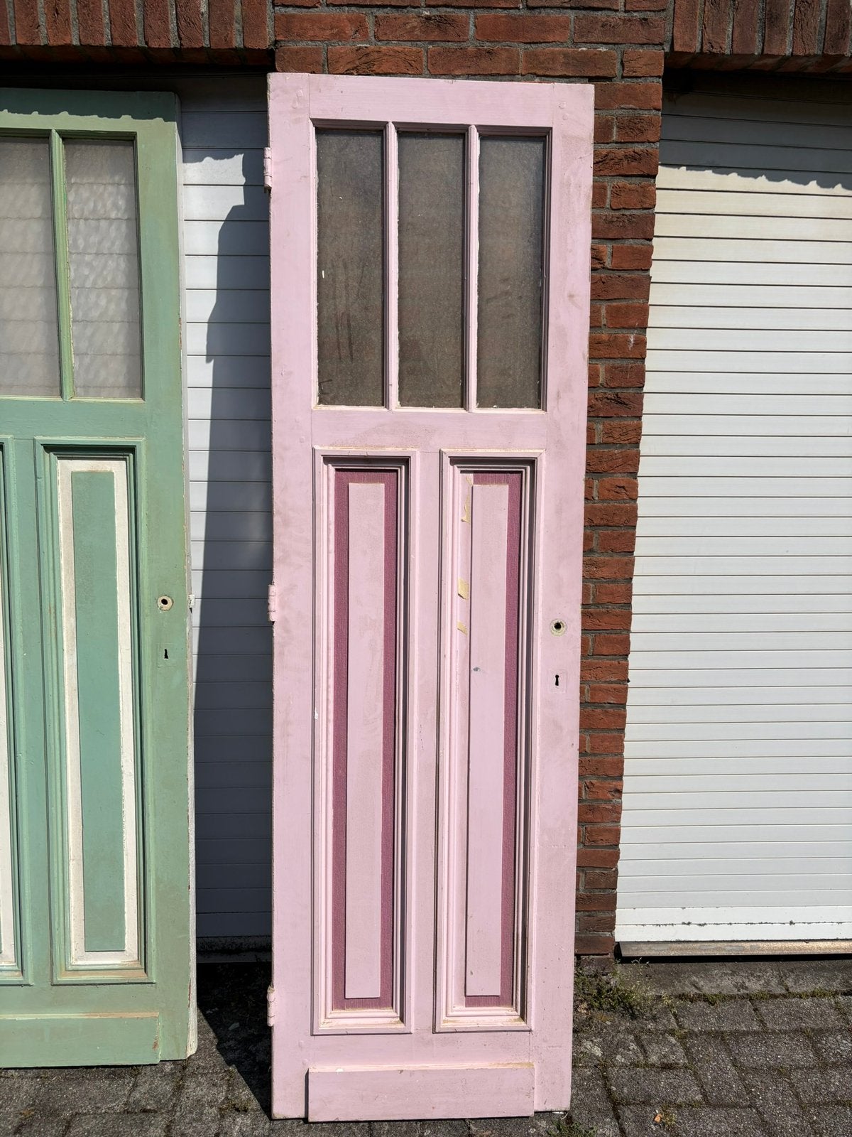Antieke deuren, Doe-het-zelf en Bouw, Ophalen, Zo goed als nieuw, Glas