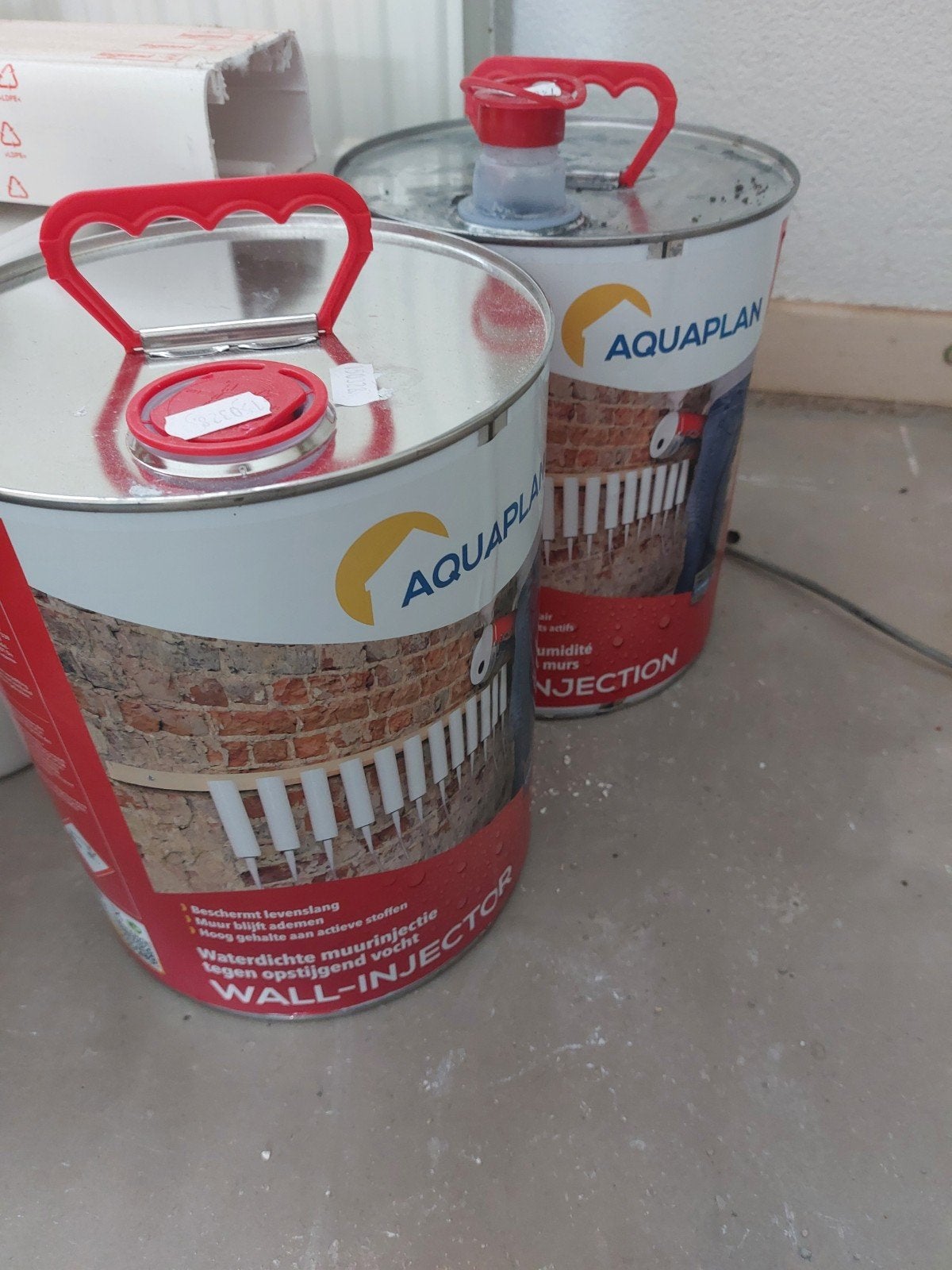 aquaplan muurinjectie tegen opstijgend vocht, Bricolage & Construction, Enlèvement