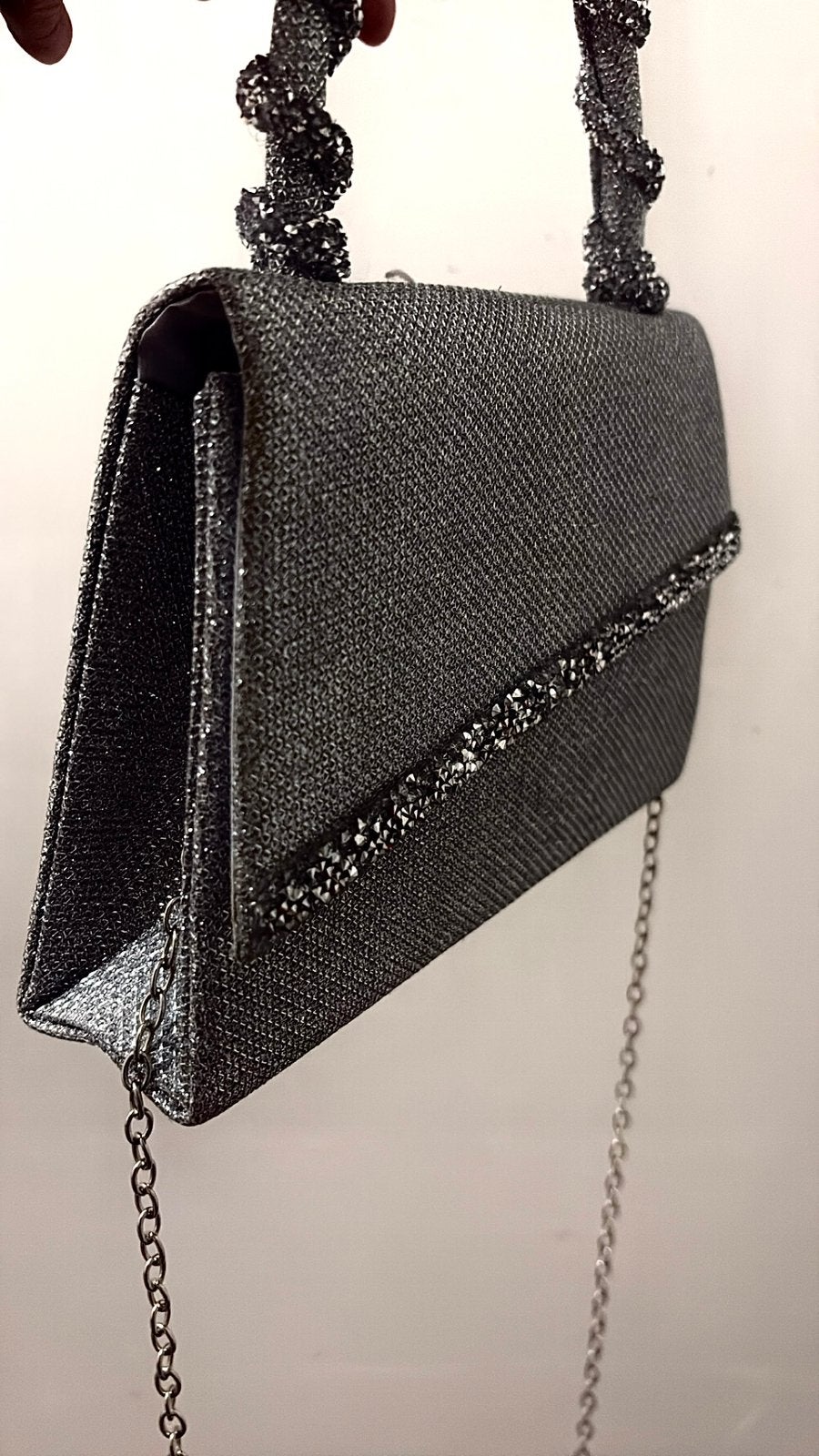 Sac de soirée pailleté gris, Bijoux, Sacs & Beauté, Sacs | Sacs Femme, Neuf, Sac de soirée, Gris, Enlèvement ou Envoi