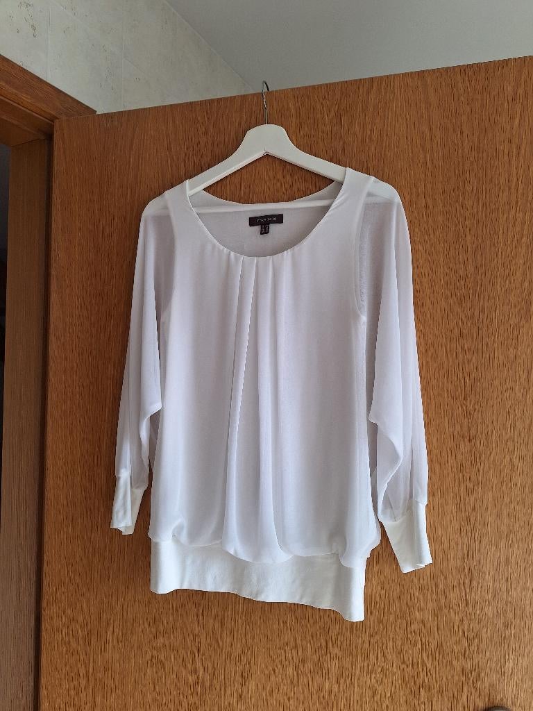 Pachtige blouse Marie Méro (maat 38), Kleding | Dames, Blouses en Tunieken, Maat 38/40 (M), Wit, Marie Méro, Ophalen of Verzenden