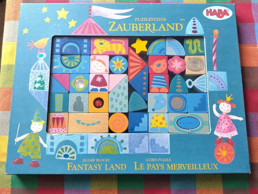 Toverland blokjes van Haba, Kinderen en Baby's, Speelgoed | Educatief en Creatief, Ophalen, Zo goed als nieuw, Bouwen