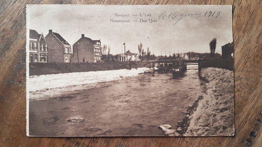 Postkaart Nieuwpoort De Ijzer, Verzamelen, Ophalen of Verzenden, Voor 1920, Gelopen, West-Vlaanderen
