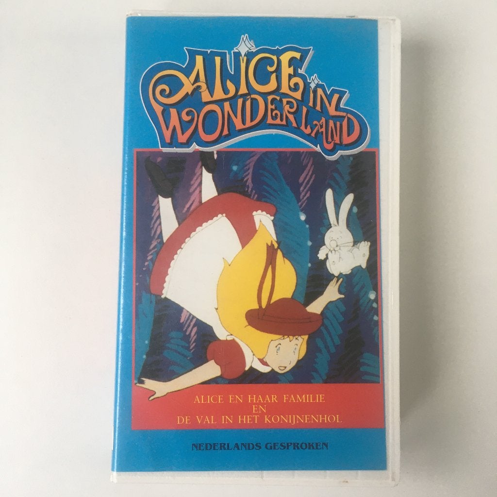 VHS Alice in Wonderland -  Fushigi no kuni no Arisu - 1 & 2, Kinderfilm, Zo goed als nieuw, VHS, Ophalen of Verzenden