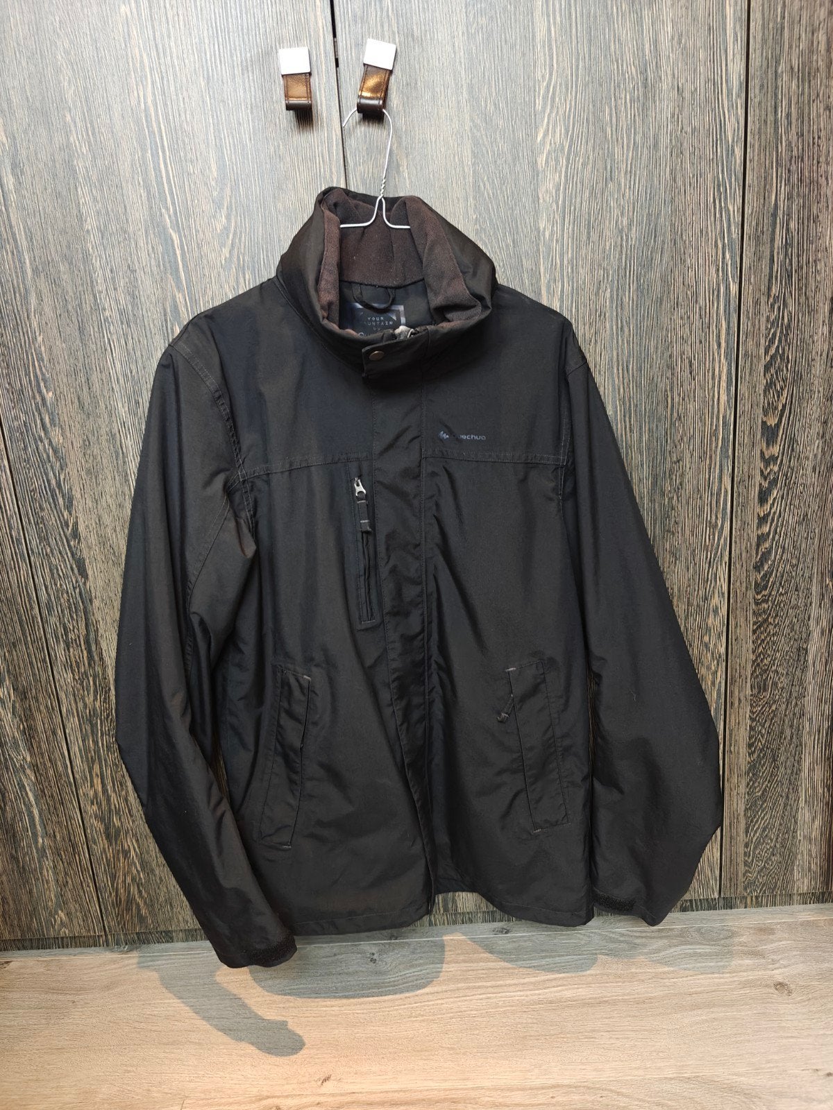 Zwarte regenjas Quechua maat L, Vêtements | Hommes, Vestes | Été, Quechua, Enlèvement ou Envoi, Noir, Taille 52/54 (L)