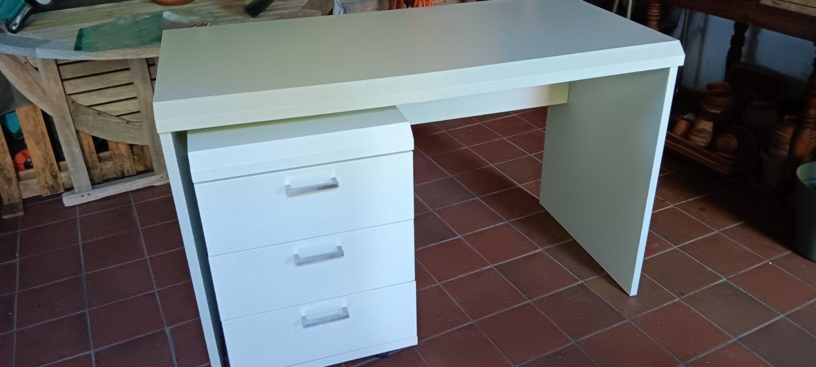 bureautafel met laden blok, Ophalen, Gebruikt, Met lades, Computerbureau