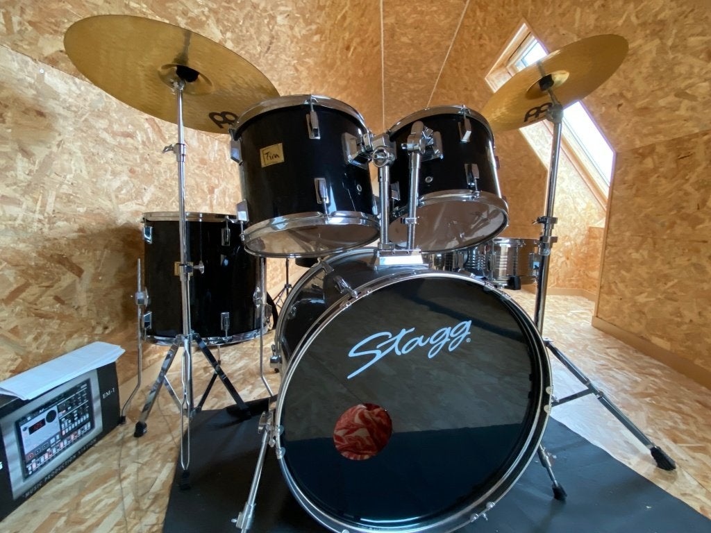 Drumstel Stagg, perfect drumstel met veel toehehoren, Muziek en Instrumenten, Drumstellen en Slagwerk, Ophalen, Gebruikt, Overige merken