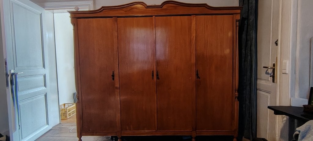 Ensemble de chambre en bois Garde-robe, Commode,Miroir, Enlèvement, Utilisé
