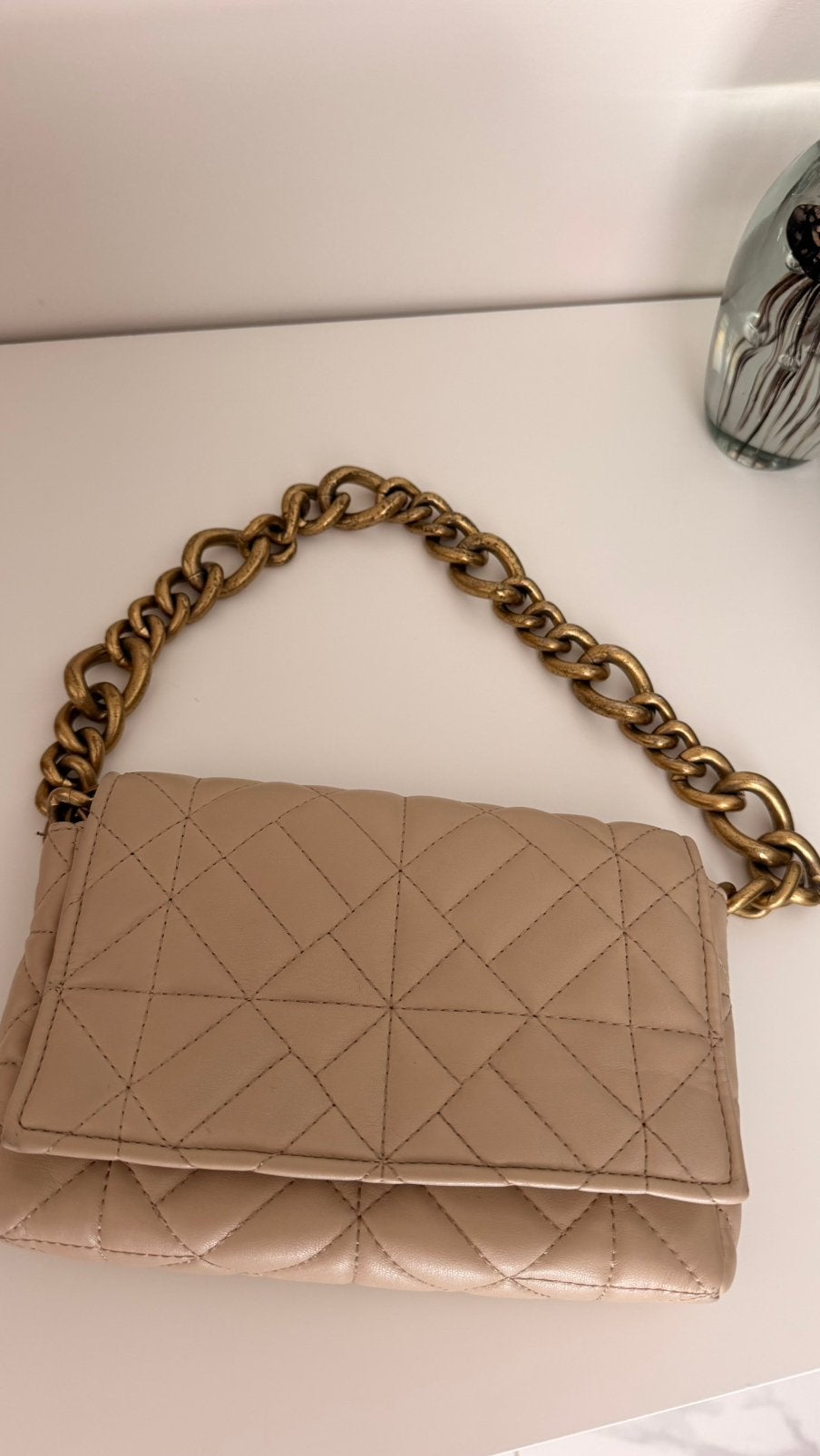 Sac à bandoulière Zara crème, Bijoux, Sacs & Beauté, Envoi, Comme neuf, Sac à bandoulière