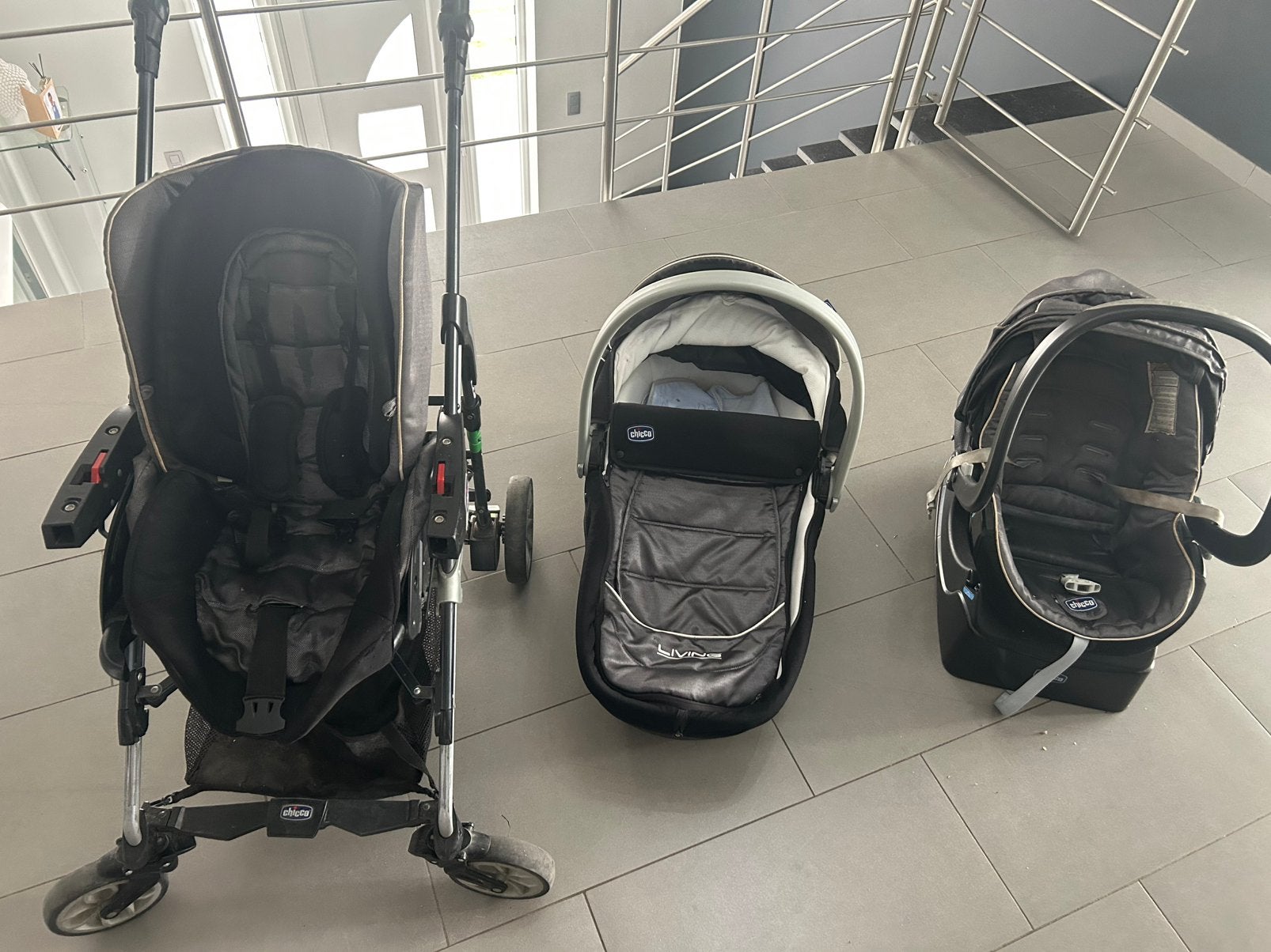 Trio chicco, Kinderen en Baby's, Buggy's, Ophalen, Gebruikt, Overige merken