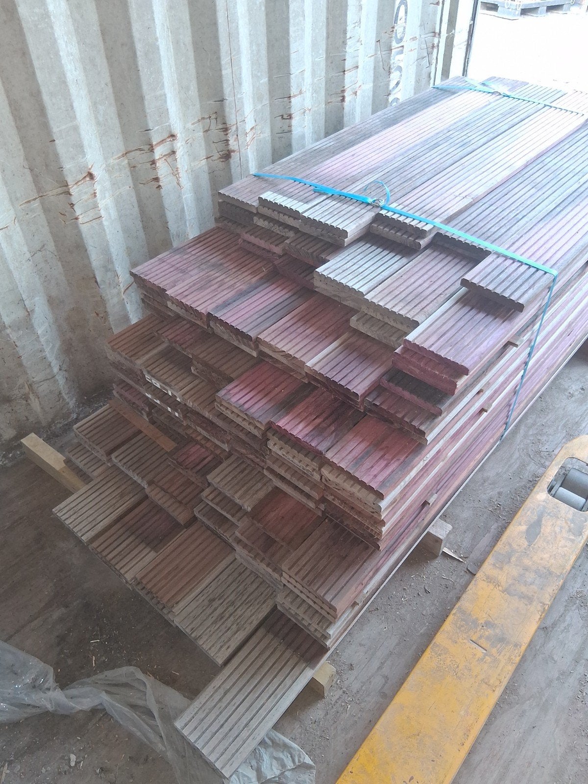 terrasplanken van exotisch hout, Tuin en Terras, Ophalen, Nieuw, Planken