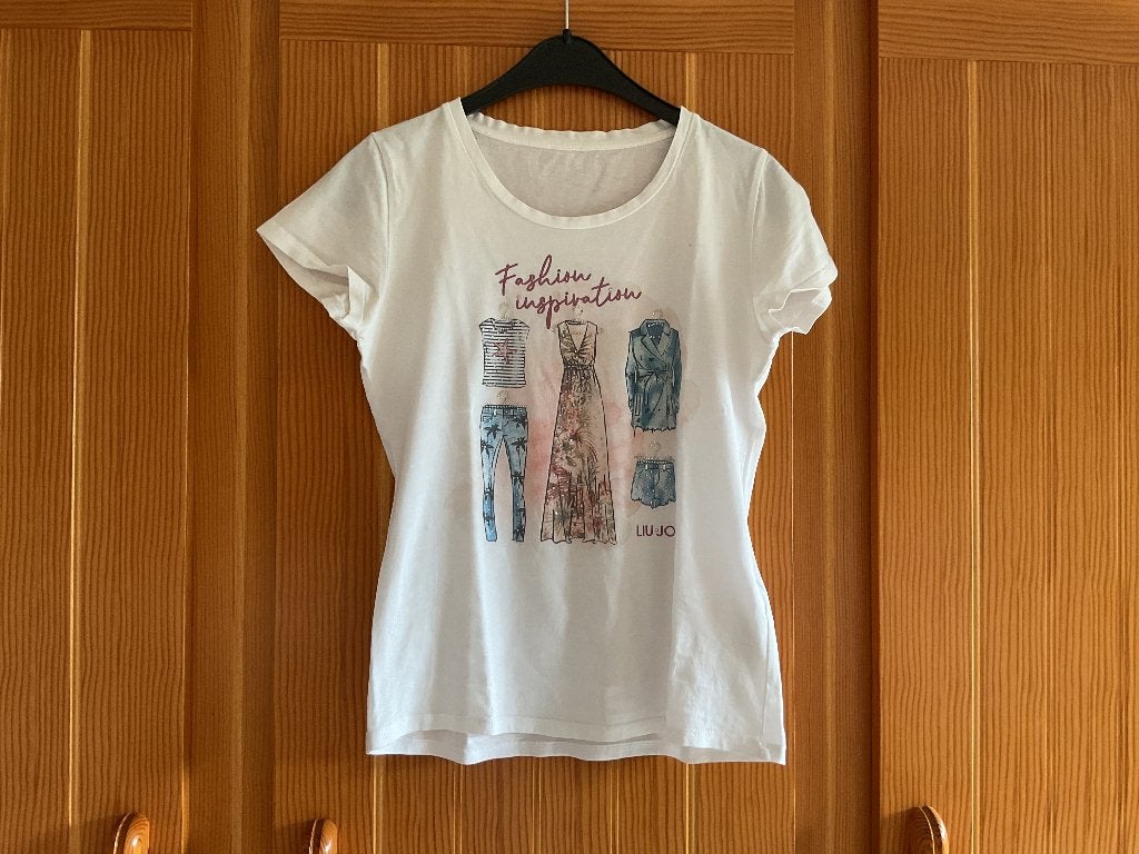 Dames T-shirt LIU JO maat XL, Ophalen, Liu Jo, Wit, Korte mouw