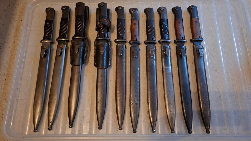 Duitse collectie bajonetten nummergelijk, Ophalen of Verzenden