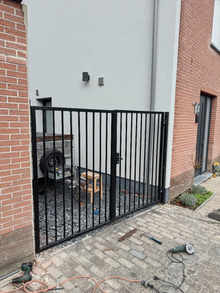 poort 2 delen, Tuin en Terras, Tuinhekken en Hekwerk, Ophalen, Met poort, Gebruikt, Overige typen