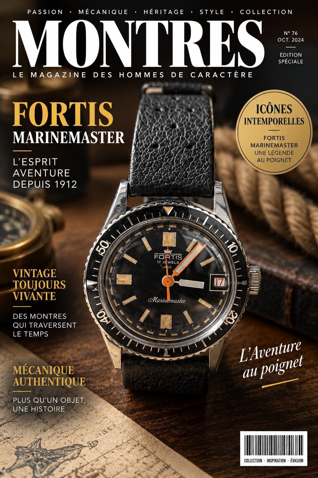 Montre Pontiac Hydraulica Memomatic NOS – Tropic – Rare, Ophalen of Verzenden, Staal