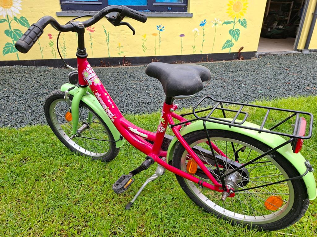 Meisjesfiets 16 inch, Fietsen en Brommers, Fietsen | Kinderfietsjes, Ophalen, Gebruikt, Velgrem