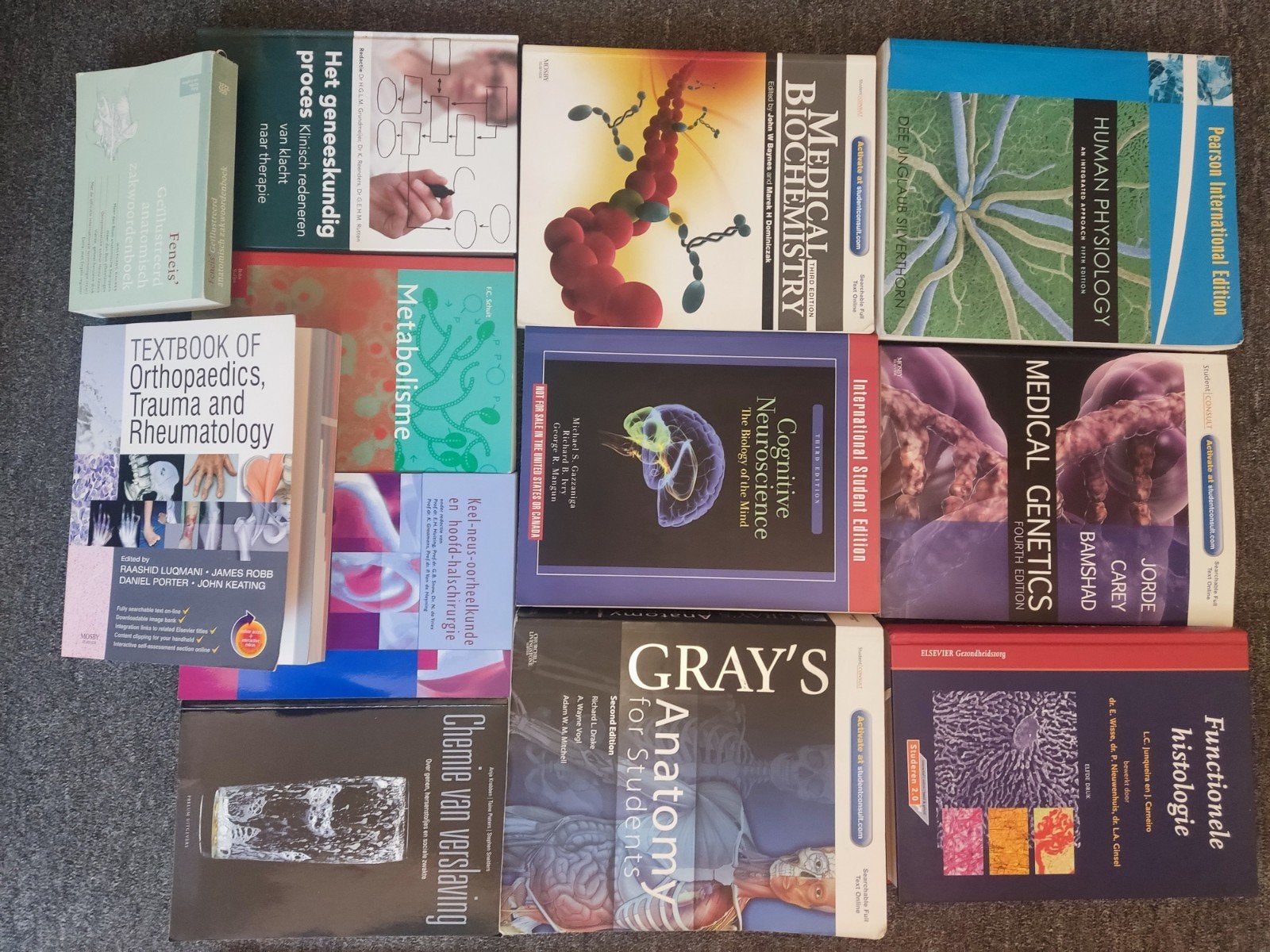 handboeken voor eerste 3 jaar geneeskunde UZA, Livres, Enlèvement