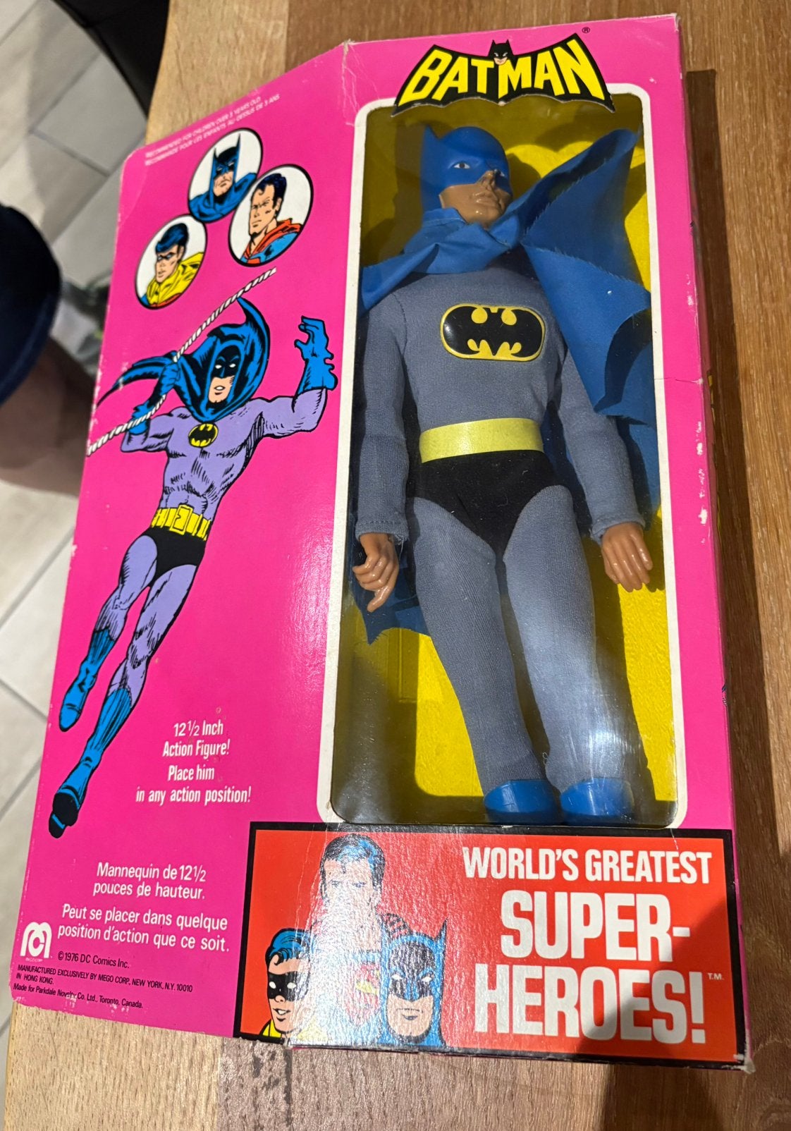 Batman Mego 12” vintage 1976, Ophalen of Verzenden, Zo goed als nieuw