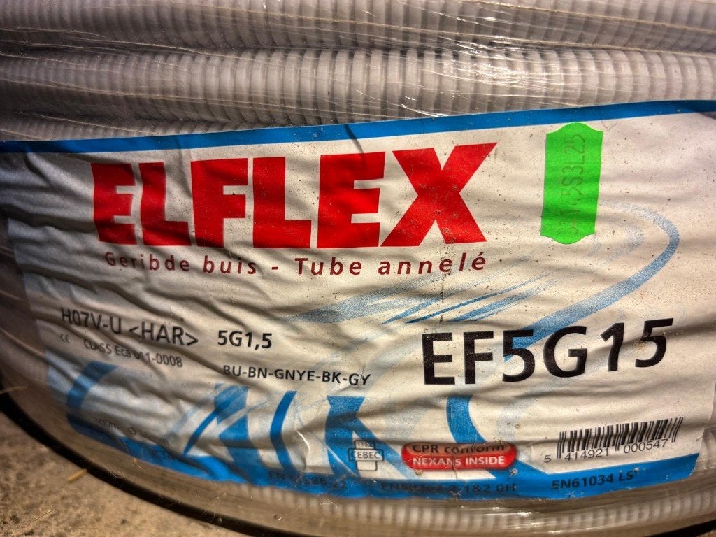 Flexkabel 5 x 1.5, Bricolage & Construction, Enlèvement ou Envoi, Neuf, Autres marques, Câble ou Fil électrique