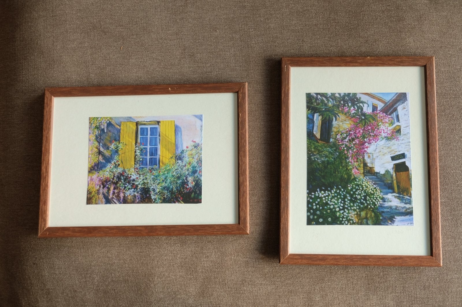 Set van 2 ingelijste miniprints, Ophalen of Verzenden