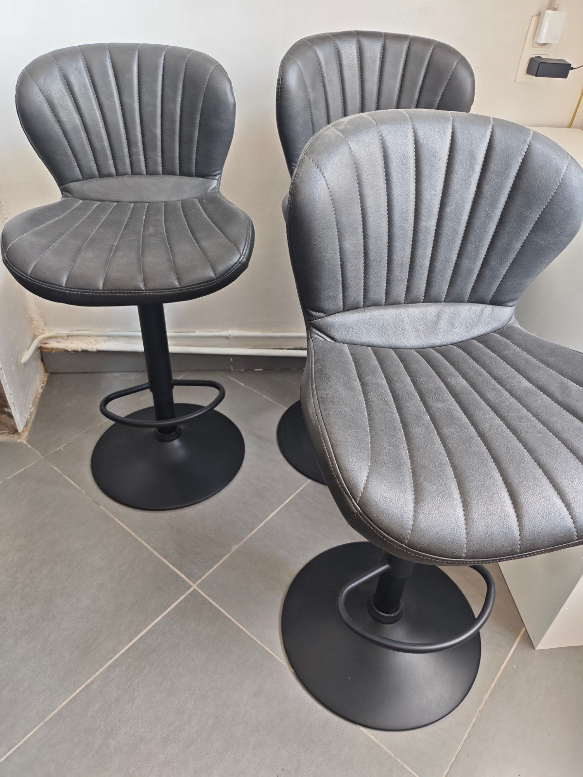 lot de 4 tabourets de bar, 3 tabourets, Enlèvement, Comme neuf