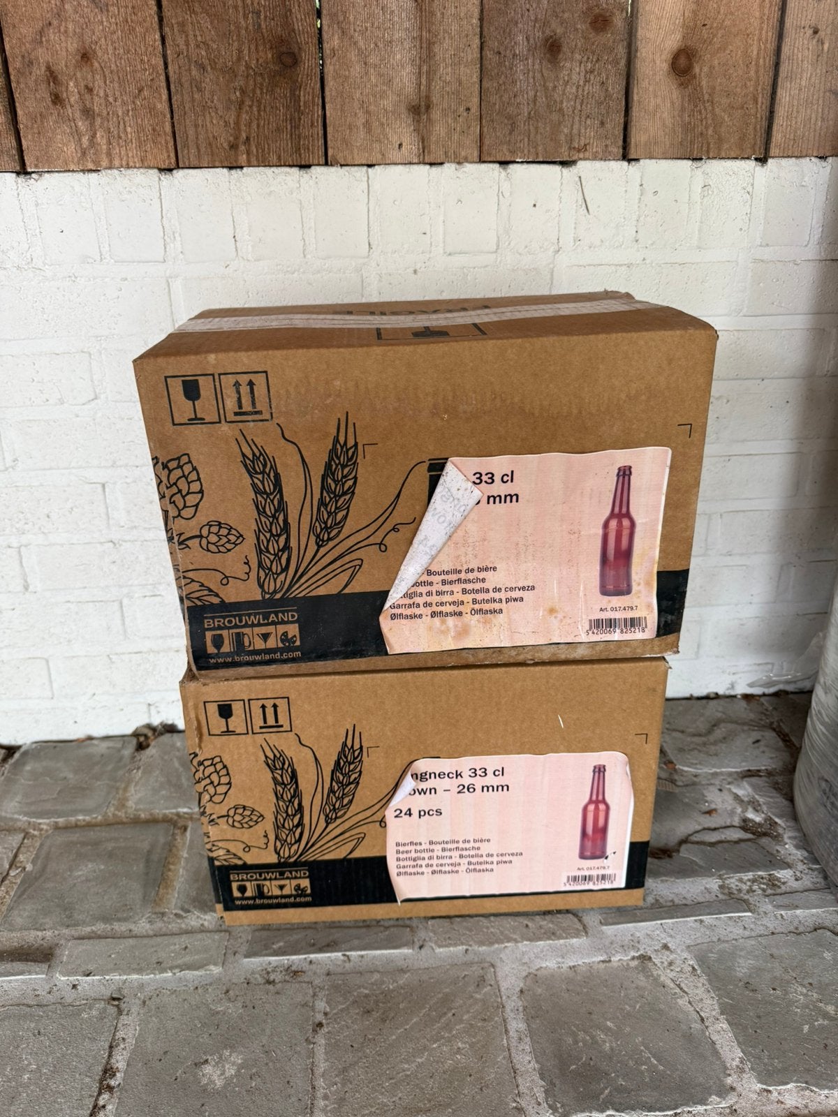 Bierflessen ongebruikt, 48 stuks, Ophalen, Nieuw