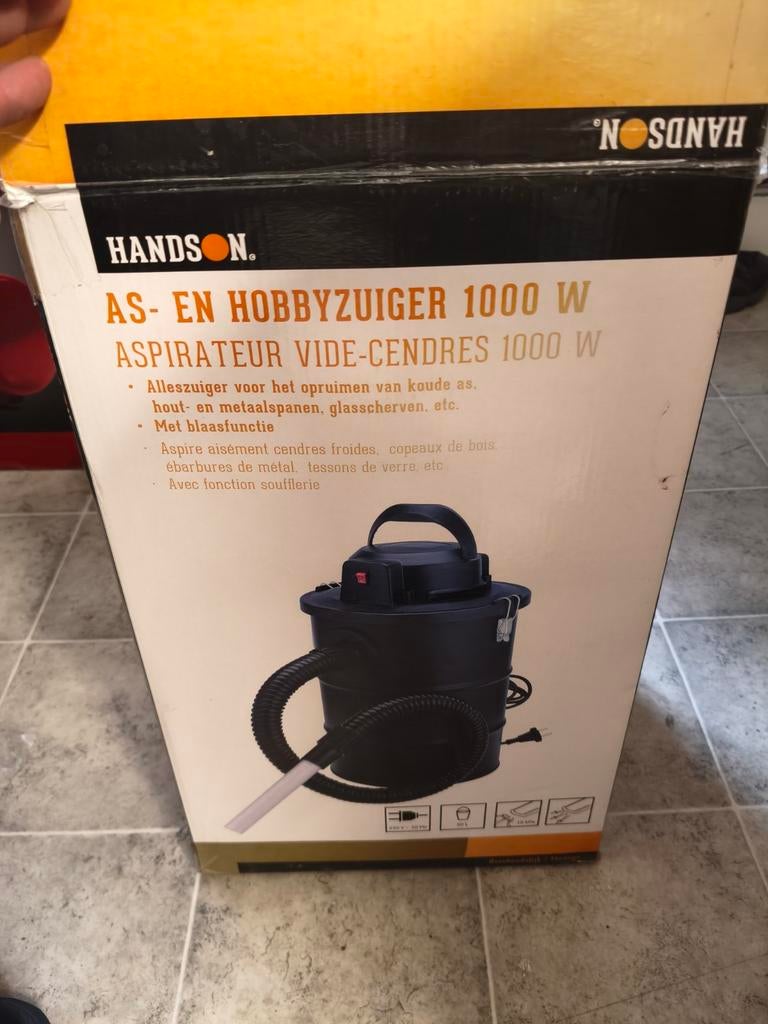 Aspirateur à cendres et multifonction HandsOn 1000 W, Bricolage & Construction, Matériel de nettoyage, Enlèvement ou Envoi