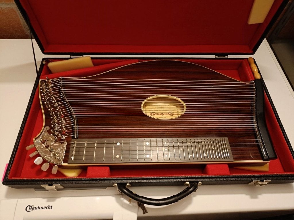 Citer ZITHER Walter E Sandner in koffer **VERLAAGDE PRIJS**, Ophalen of Verzenden, Zo goed als nieuw, Citer