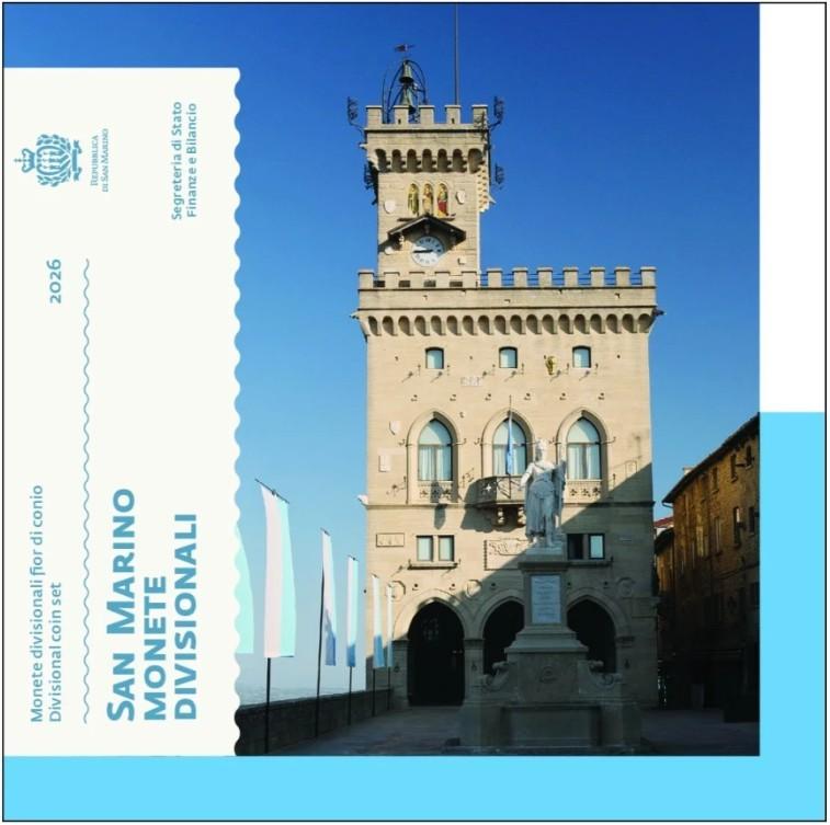 Ensemble BU de Saint-Marin 2026, Timbres & Monnaies, Monnaies | Europe | Monnaies euro, Enlèvement ou Envoi, Saint-Marin
