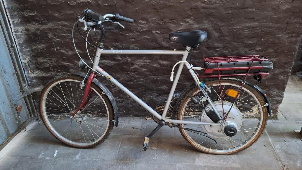 SACHS Elo Tramper alu vintage elektrische fiets, Fietsen en Brommers, Fietsen | Mountainbikes en ATB, Ophalen, Gebruikt, Velgrem