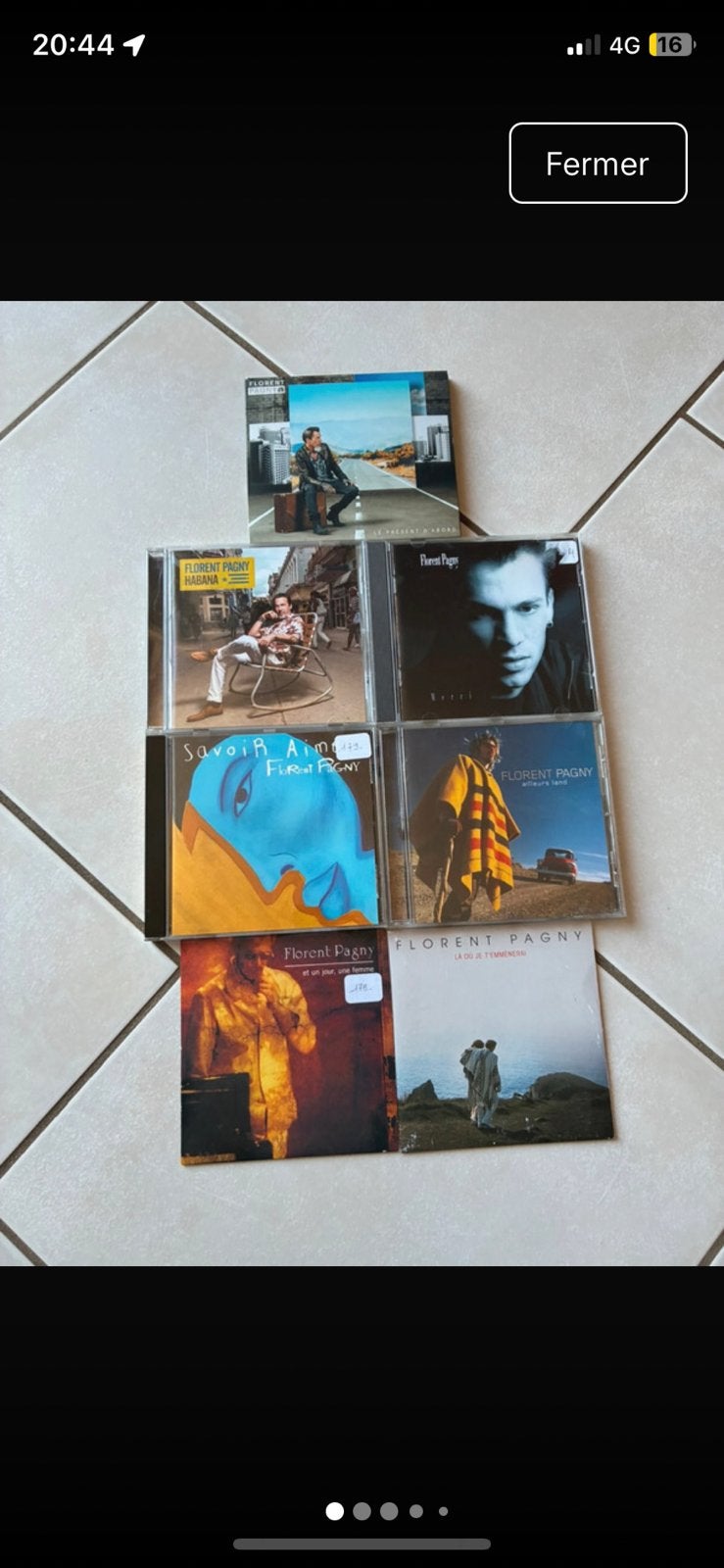 7 x Florent Pagny CD, Enlèvement, Comme neuf