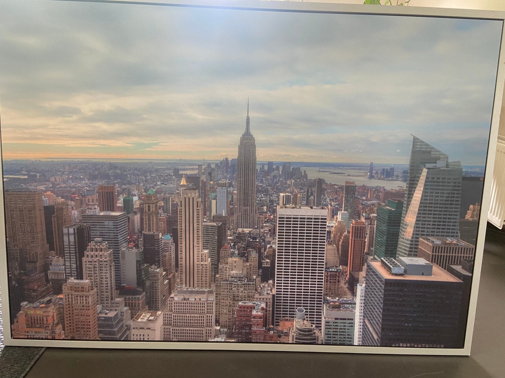 Gratis poster New York met kader 140cm op 100cm, Antiek en Kunst, Ophalen