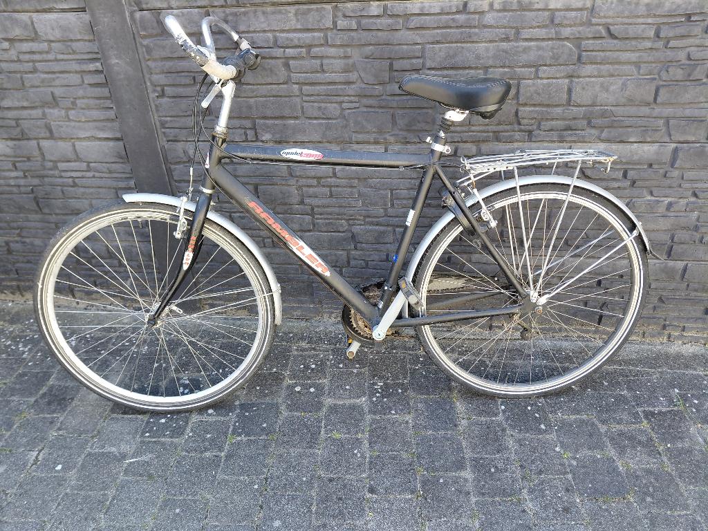 herenfiets 10 euro, Gebruikt, Velgrem, Versnellingen, 53 tot 57 cm