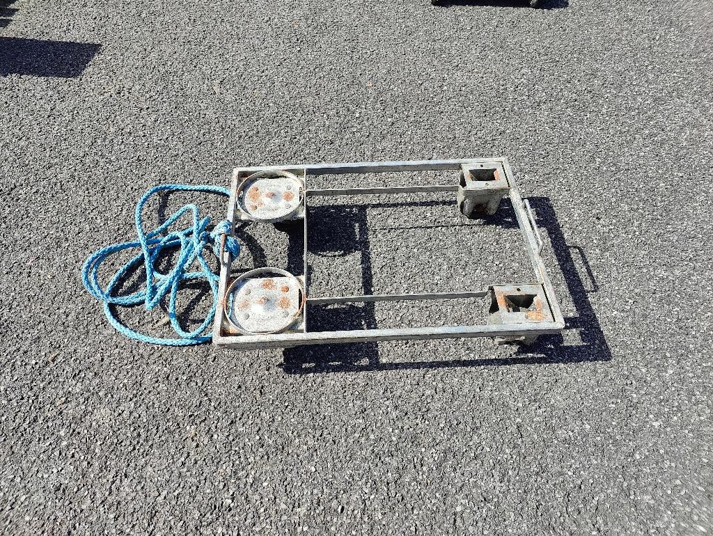 Metalen transportkar / platenkar op wielen, Doe-het-zelf en Bouw, Transportwagens, Ophalen, Gebruikt, Transportkar