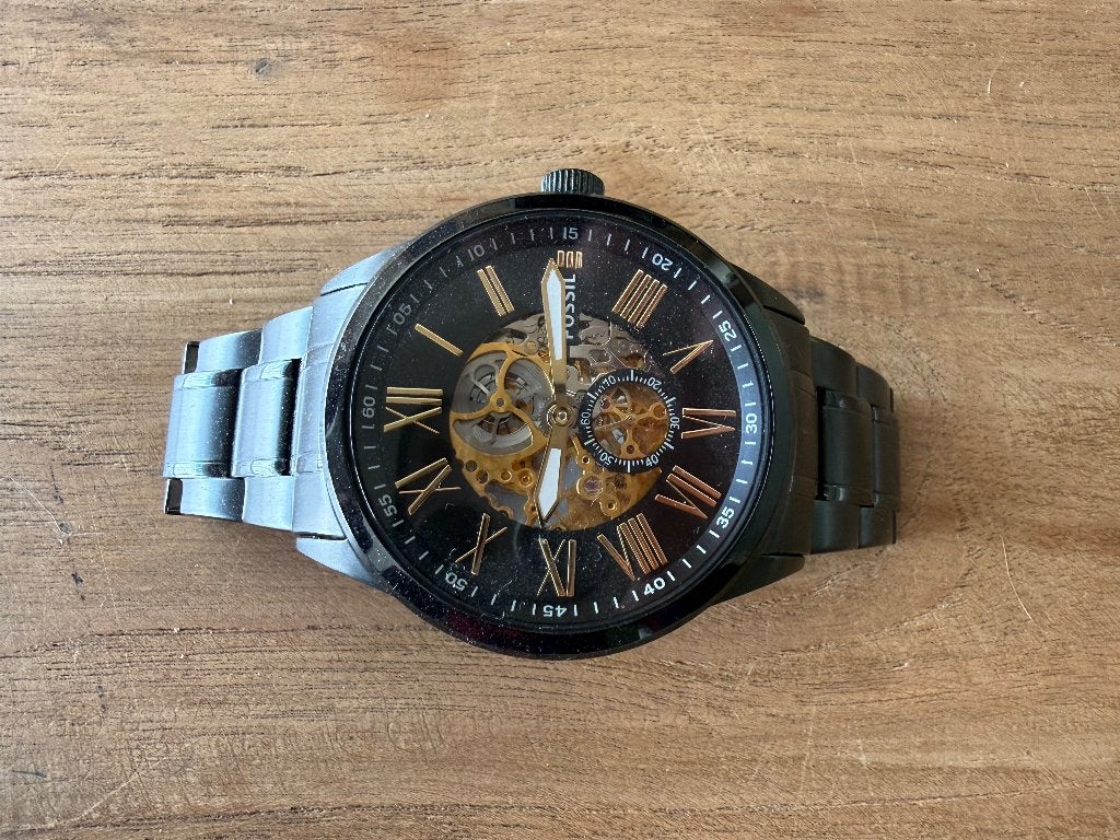 3 herenhorloges Rodania & Fossil – mooie set, Staal, Staal, Polshorloge, Ophalen of Verzenden