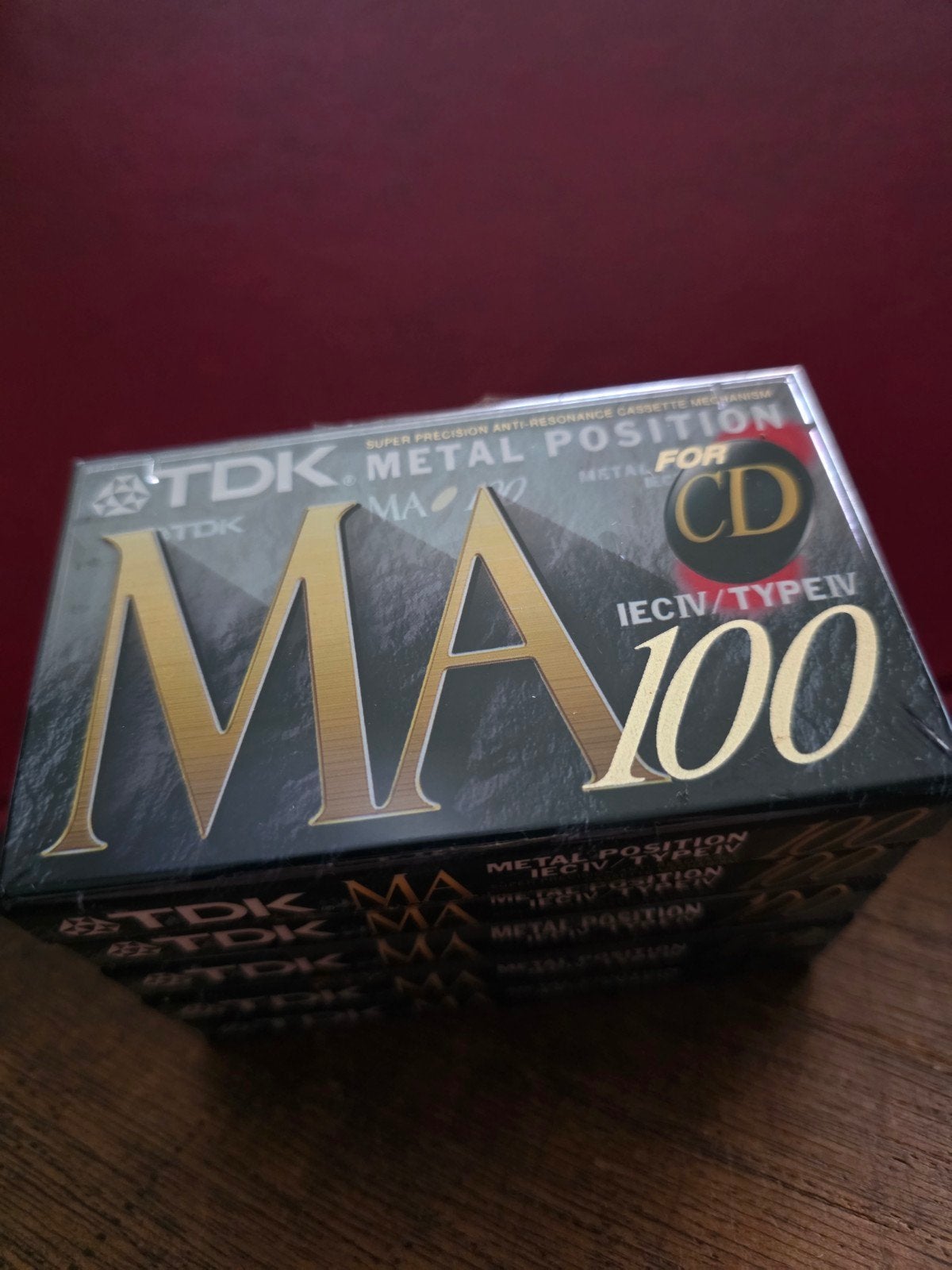 5 cassettes TDK  MA-100EA, Ophalen