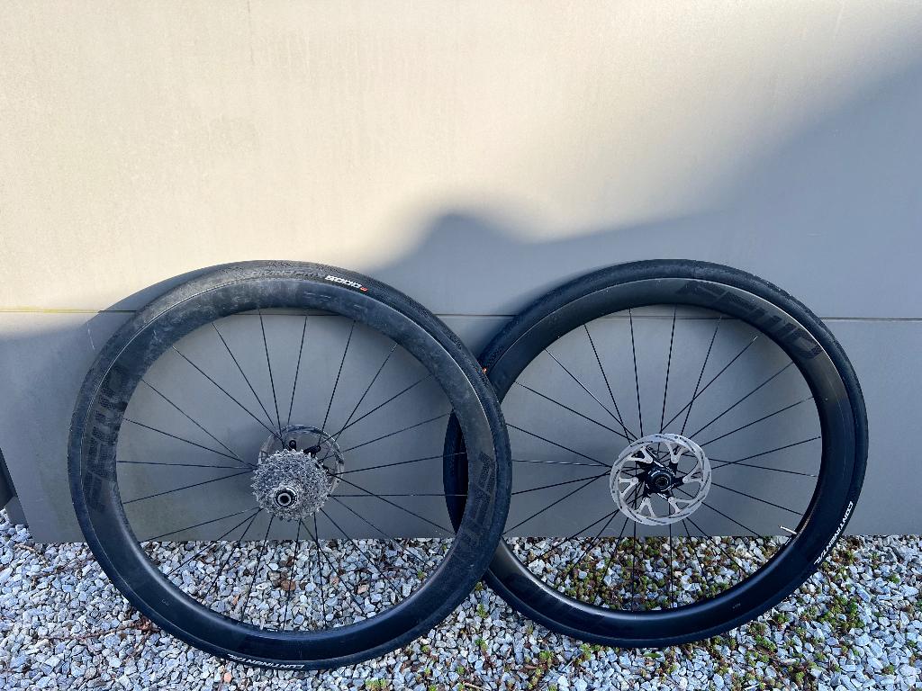 Carbon wielen, Fietsen en Brommers, Fietsonderdelen, Ophalen, Zo goed als nieuw, DT-Swiss, Carbon