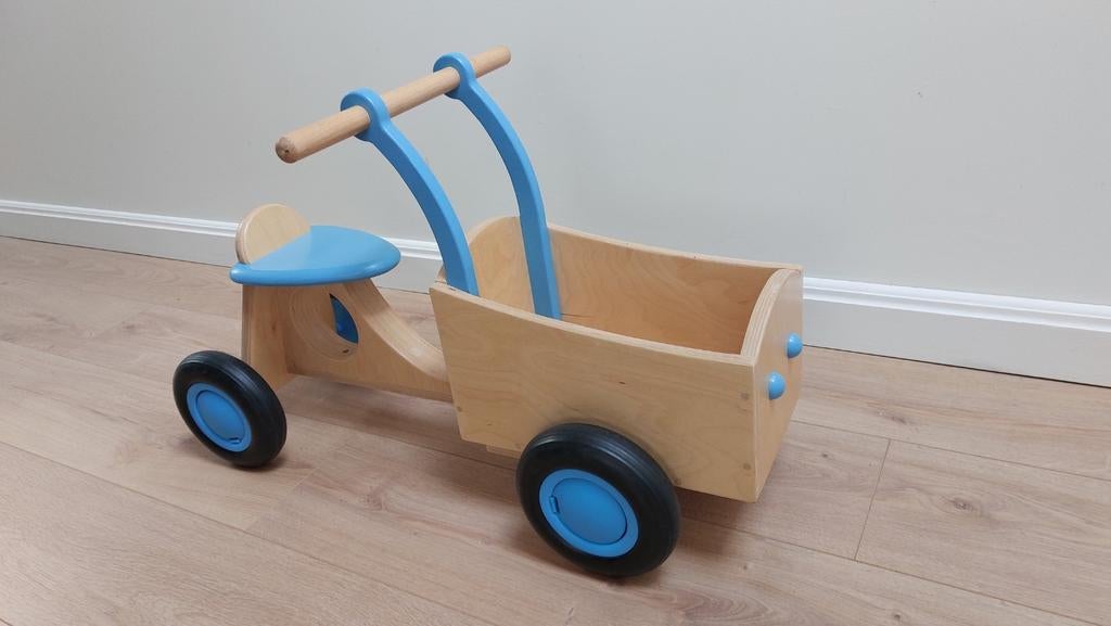 Houten bakfiets loopfiets, Kinderen en Baby's, Ophalen